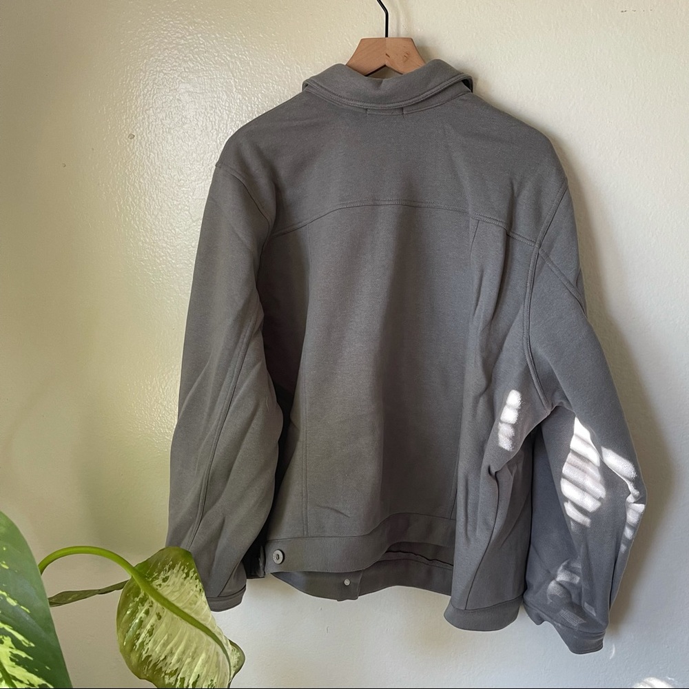 Torrid | Fleece Grey Trucker Shacket - Picture 6 of 7